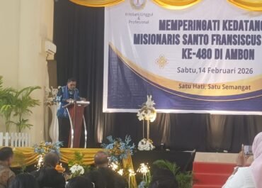 Hadiri perayaan 480 Tahun Kedatangan Misionaris Santo Fransiskus Xaverius di Ambon Walikota Minta Terus Hadirkan Kebaikan .