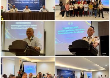 Kantor IMIGRSASI Kelas I TPI Ambon Publikasi Capaian Kinerja Lewat Coffe Morning
