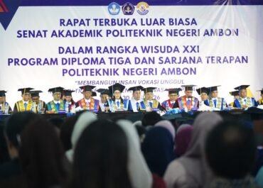 Rapat lTerbuka Luar Biasa Senat Akademik Politeknik Negeri Ambon Kembali Hasilkan 519 Wisudawan Pada 29 April 2026