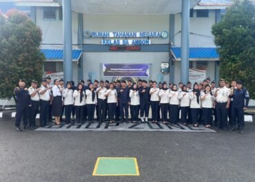 Rutan Ambon Gelorakan Ikrar Pemasyarakatan Bersih dari Handphone Ilegal, Narkoba, dan Penipuan