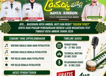 DPD LASQI Nusantara Jaya Kota Ambon Resmi Buka Audisi