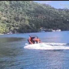 Longboat Berpenumpang 20 orang Rute P. Hatta Tujuan Banda Besar Mengalami Mati Mesin