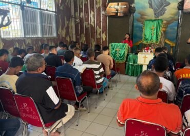 Warga Binaan Rutan Negara Kelas II A Ambon Ikut Ibadah Oikumene sebagai Sarana Pembinaan Mental