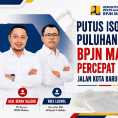 Putus Isosalasi Puluhan Tahun, BPJN Maluku Percepat Proyek Jalan Kota Baru–Air Nanang