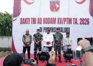 Wakil Gubernur Maluku Resmi Buka Karya Bakti TNI AD Kodam XV/Pattimura 2026 di Kabupaten Buru