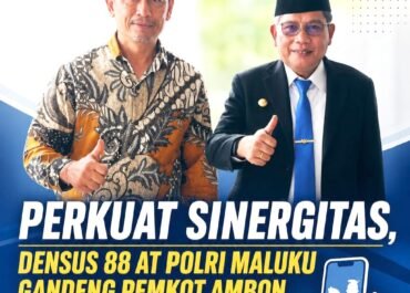 Densus 88 AT Polri Maluku Gandeng Pemkot Ambon Cegah Radikalisme