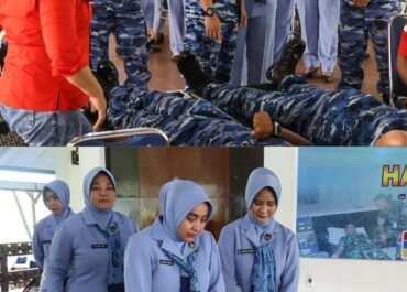 Menjejang Hari Bakti TNI AU Lanud Pattimura Gelar Donor Darah