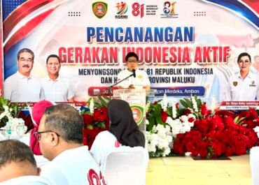 Sambut HUT RI ke 81 pemprov Maluku Laksanakan Olahraga Kemasyarakatan