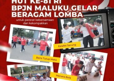 Semarak HUT Ke 81 RI, BPJN Maluku Gelar Berbagai Lomba