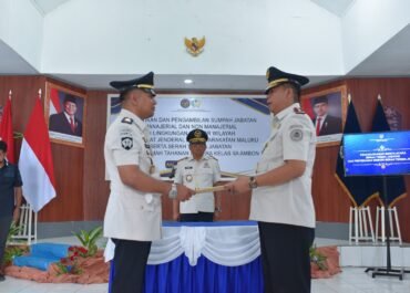 “Estafet Kepemimpinan, Karutan Ambon yang Baru Resmi Dilantik”