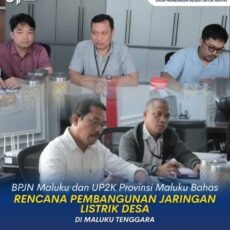 BPJN Maluku Dan UP2K Provinsi Maluku Bahas Rencana Pembangunan Jaringan Listrik Desa Di Kab.Malra