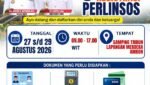 Registrasi Perlinsos Serentak di Tribun Lapmer 27 – 29 Agustus 2026.