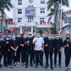 Bagian Protokol Pemerintah Kota Ambon Bagikan 5000 Masker