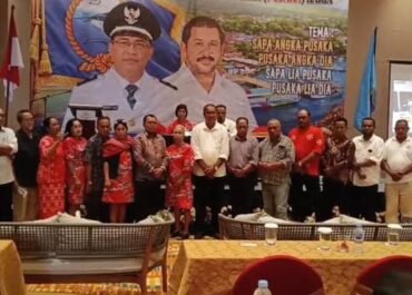 IR. Marthin Lattupeirisa Dan Ibu Ona Pauno Terpilih Sebagai Ketua Umum Dan Sekretaris Umum Persekutuan Masyarakat Leawaka PUSAKA Haria