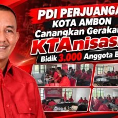 PDI Perjuangan Kota Ambon Canangkan Gerakan KTAnisasi 2026, Bidik 3.000 Anggota Baru