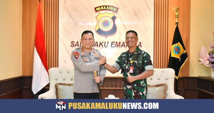 Danlanud Pattimura Kunjungi Mapolda Maluku